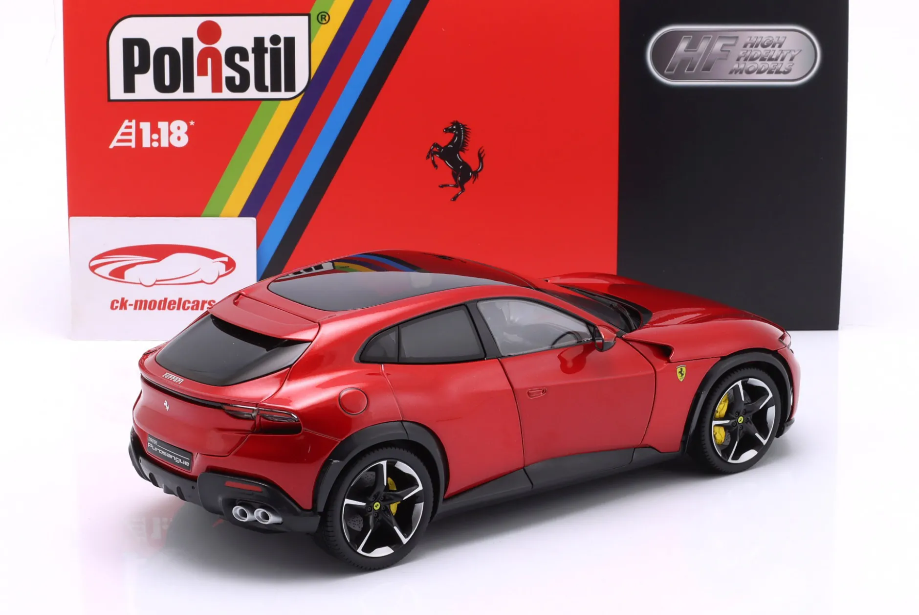Ferrari Purosangue Baujahr 2022 magma rot 1:18 Polistil