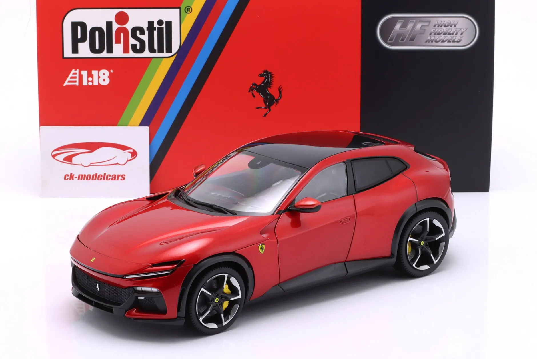 Ferrari Purosangue Baujahr 2022 magma rot 1:18 Polistil