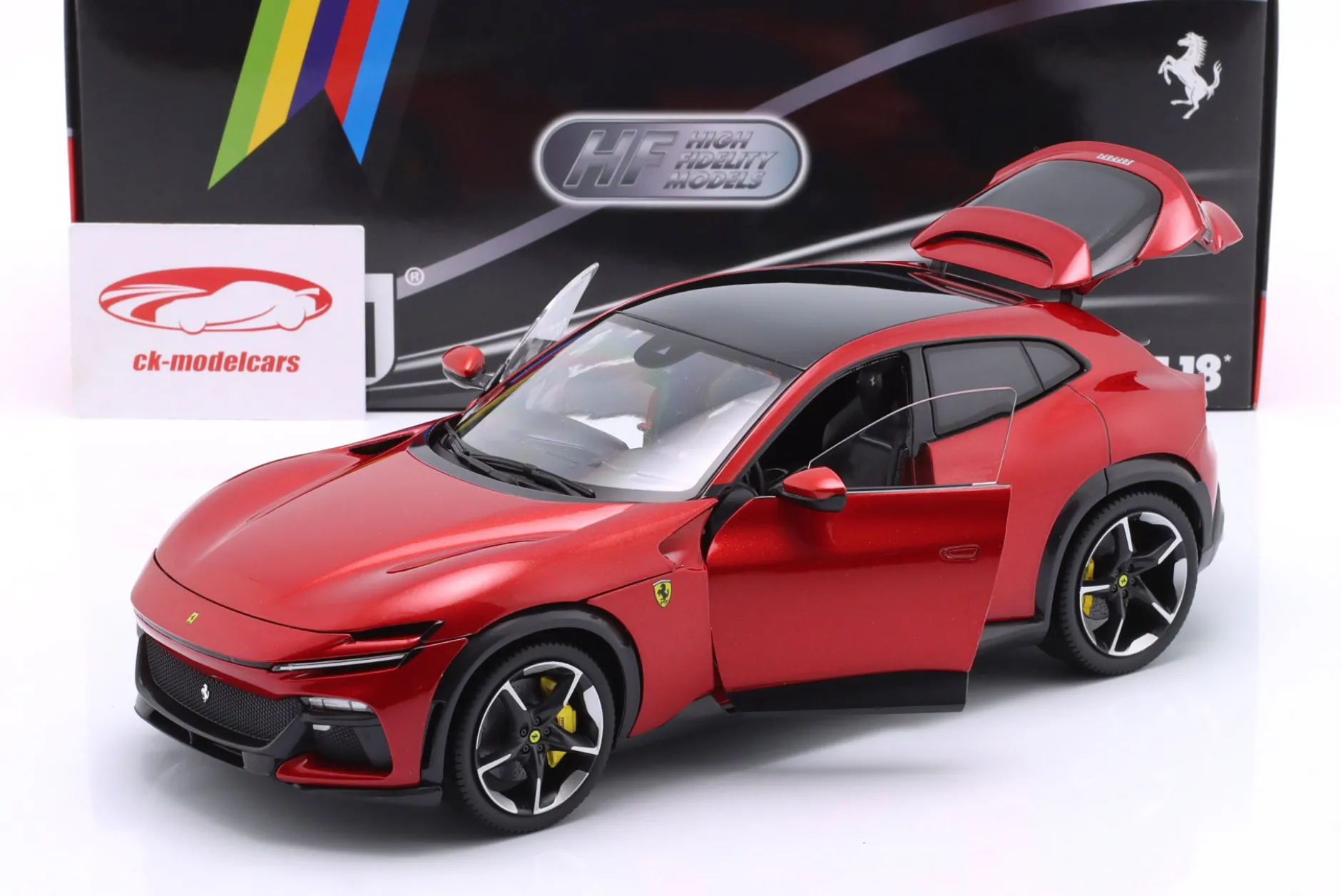 Ferrari Purosangue Baujahr 2022 magma rot 1:18 Polistil