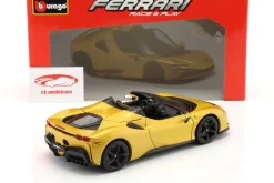 Ferrari SF90 Spider Baujahr 2021 gold metallic 1:18 Bburago