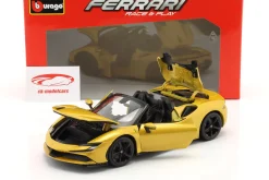 Ferrari SF90 Spider Baujahr 2021 gold metallic 1:18 Bburago