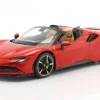 Ferrari SF90 Spider Baujahr 2021 rot 1:18 Bburago