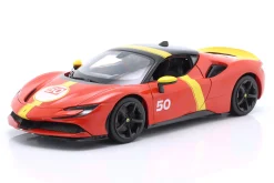 Ferrari SF90 Stradale Hybrid Assetto Fiorano #50 rot / gelb / schwarz 1:18 Bburago