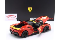 Ferrari SF90 Stradale Hybrid Assetto Fiorano #50 rot / gelb / schwarz 1:18 Bburago