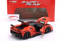 Ferrari SF90 XX Stradale Baujahr 2024 orange-rot 1:18 Bburago