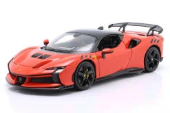 Ferrari SF90 XX Stradale Baujahr 2024 orange-rot 1:18 Bburago