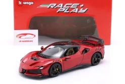 Ferrari SF90 XX Stradale Baujahr 2024 rot metallic 1:18 Bburago