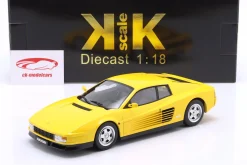 Ferrari Testarossa Baujahr 1986 gelb 1:18 KK-Scale