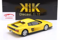 Ferrari Testarossa Baujahr 1986 gelb 1:18 KK-Scale