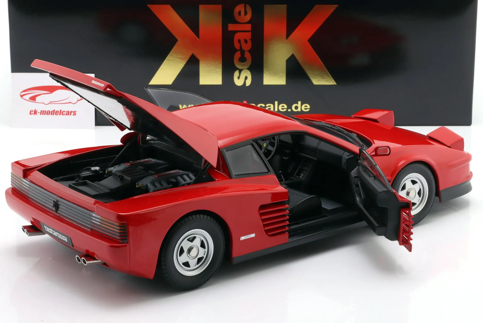 Ferrari Testarossa Baujahr 1986 rot 1:12 KK-Scale