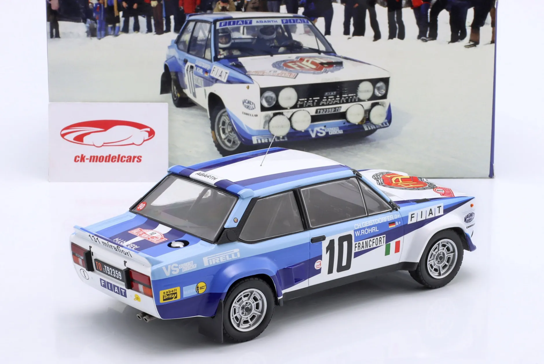 Fiat 131 Abarth #10 Sieger Rallye Monte Carlo 1980 Röhrl, Geistdörfer 1:18 WERK83