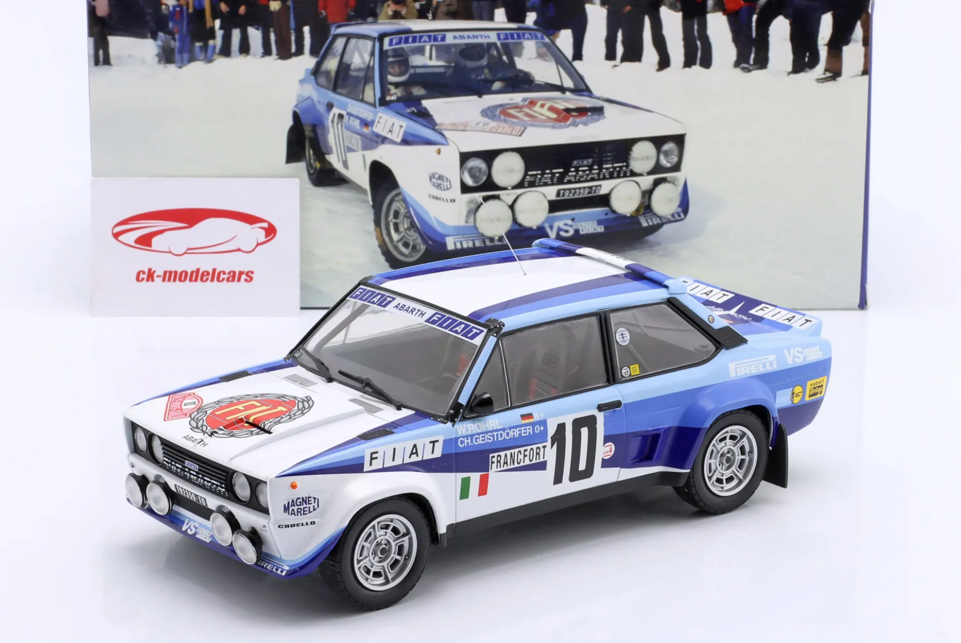 Fiat 131 Abarth #10 Sieger Rallye Monte Carlo 1980 Röhrl, Geistdörfer 1:18 WERK83