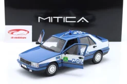 Fiat Croma CHT Polizei Italien Baujahr 1987 blau / weiß 1:18 Mitica