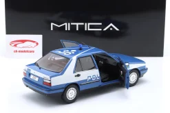 Fiat Croma CHT Polizei Italien Baujahr 1987 blau / weiß 1:18 Mitica