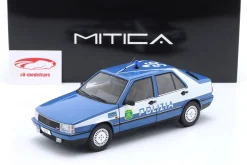 Fiat Croma CHT Polizei Italien Baujahr 1987 blau / weiß 1:18 Mitica