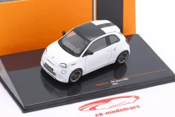 Fiat 500e Abarth Baujahr 2024 weiß 1:43 Ixo