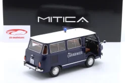 Fiat 850 Familiare Carabinieri Baujahr 1970 blau, weiß 1:18 Mitica