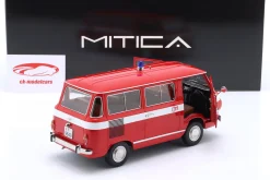 Fiat 850 Familiare Vigili Del Fuoco Baujahr 1970 rot 1:18 Mitica