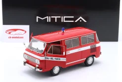 Fiat 850 Familiare Vigili Del Fuoco Baujahr 1970 rot 1:18 Mitica