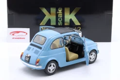 Fiat 500 F Custom Baujahr 1968 hellblau 1:12 KK-Scale