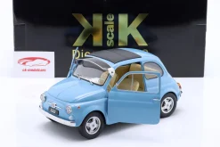 Fiat 500 F Custom Baujahr 1968 hellblau 1:12 KK-Scale