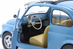 Fiat 500 F Custom Baujahr 1968 hellblau 1:12 KK-Scale