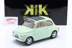 Fiat 500 F Custom Baujahr 1968 mintgrün 1:12 KK-Scale