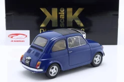 Fiat 500 F Custom mit abnehmbarem Dach Baujahr 1968 blau 1:12 KK-Scale