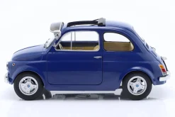 Fiat 500 F Custom mit abnehmbarem Dach Baujahr 1968 blau 1:12 KK-Scale
