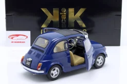 Fiat 500 F Custom mit abnehmbarem Dach Baujahr 1968 blau 1:12 KK-Scale