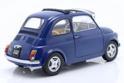 Fiat 500 F Custom mit abnehmbarem Dach Baujahr 1968 blau 1:12 KK-Scale