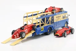 Fiat 642 RN2 Bartoletti Maserati Renntransporter Formel 1 1957 blau / gelb 1:18 CMR