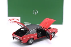 Ford Capri II Ghia 3.0 Baujahr 1974-1977 spanisch rot / schwarz 1:18 TOURING
