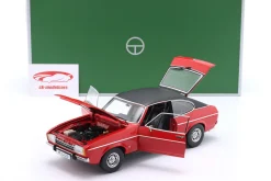 Ford Capri II Ghia 3.0 Baujahr 1974-1977 spanisch rot / schwarz 1:18 TOURING