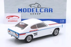 Ford Capri MK I GT Baujahr 1970 weiß / Dekor 1:18 ModelCar Group