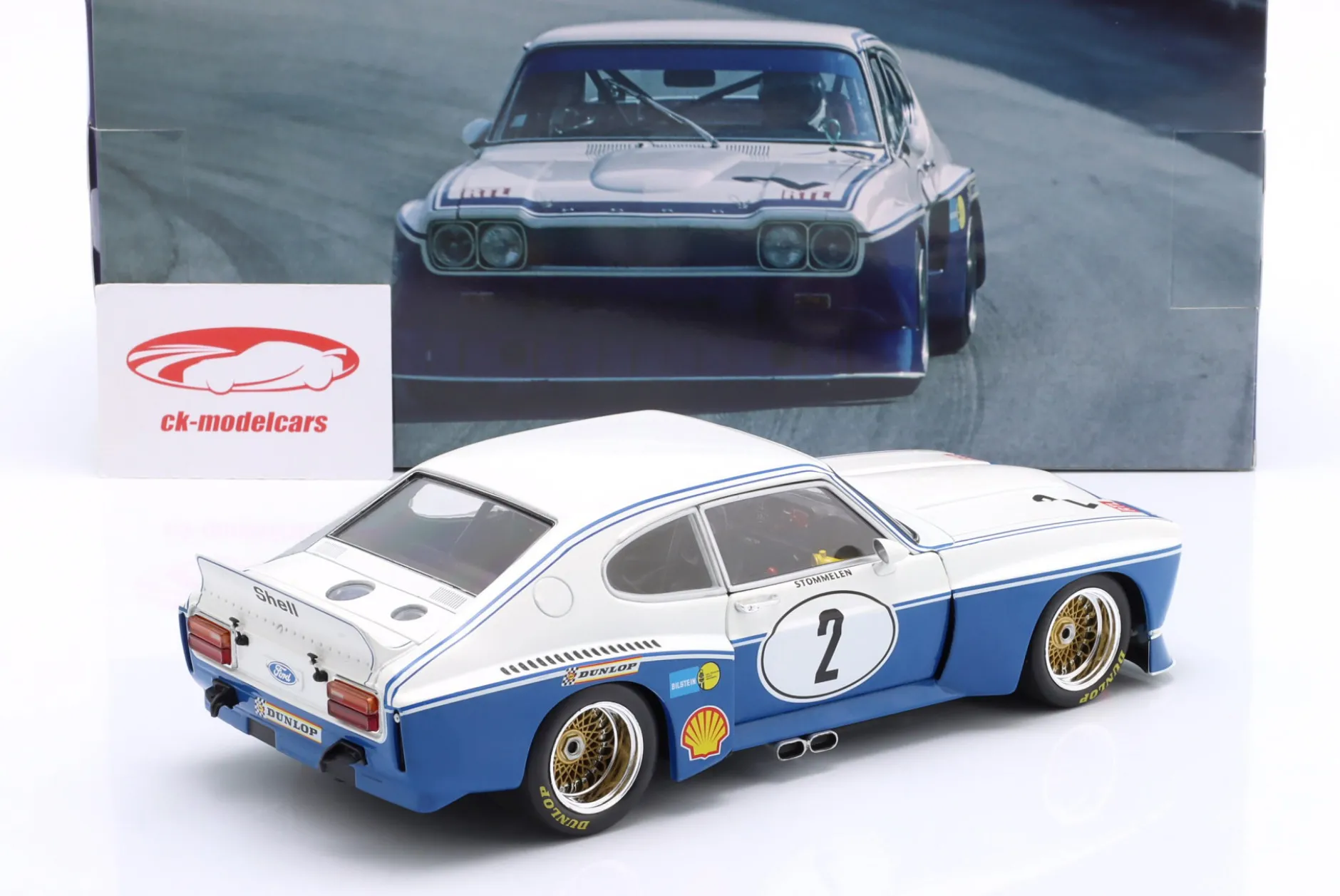 Ford Capri RS 3100 #2 Sieger DRM Nürburgring 1974 Rolf Stommelen 1:18 WERK83