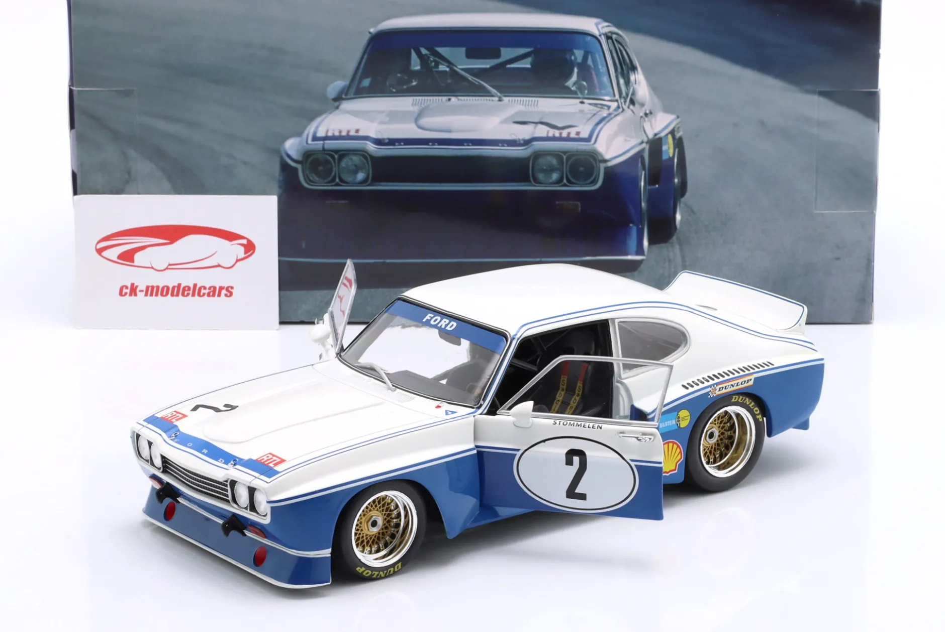 Ford Capri RS 3100 #2 Sieger DRM Nürburgring 1974 Rolf Stommelen 1:18 WERK83