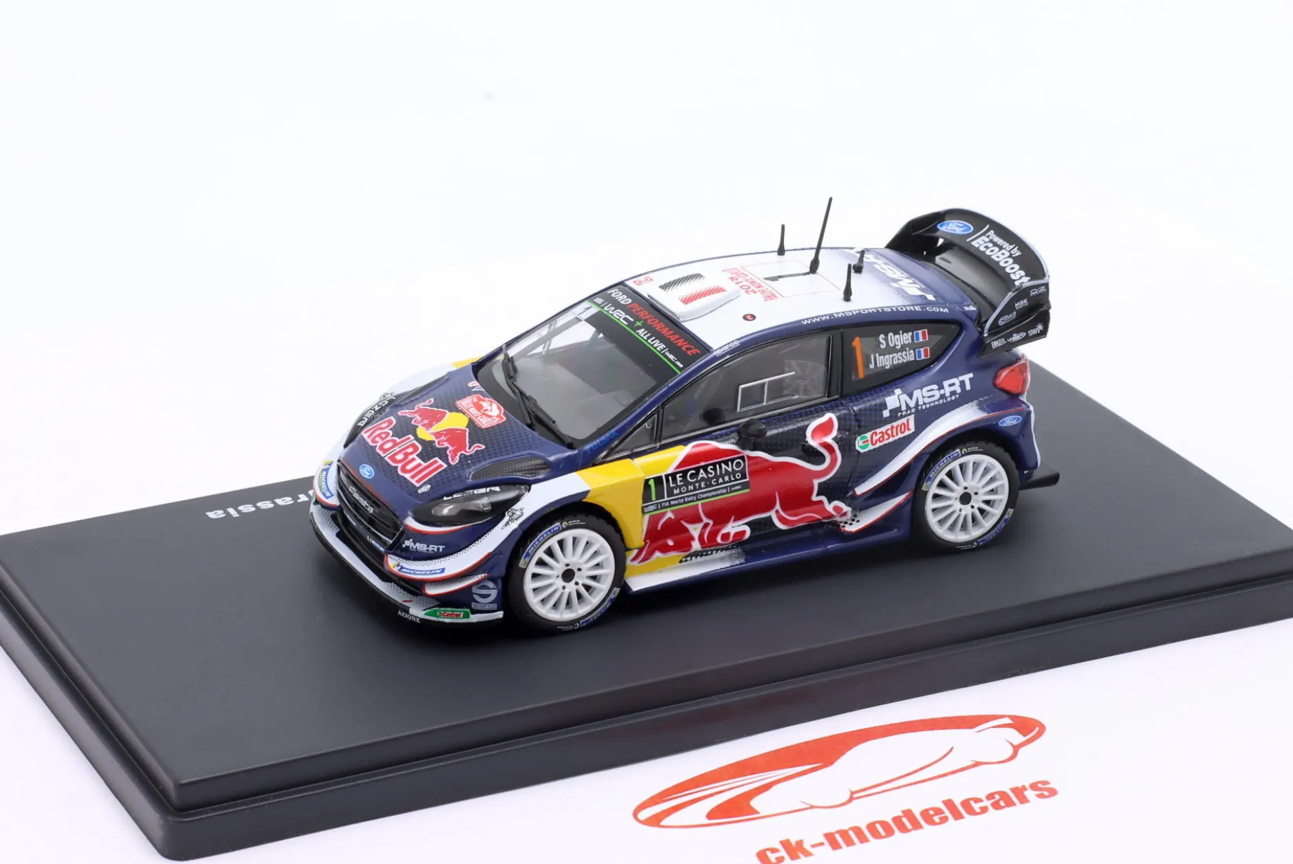 Ford Fiesta WRC #1 Sieger Rallye Monte Carlo 2018 Ogier, Ingrassia 1:43 Altaya