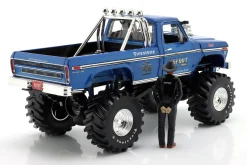 Ford F-250 Monster Truck 48-inch Tires Bigfoot #1 1974 mit 2 Figuren 1:18 Greenlight