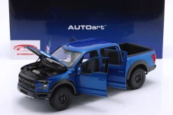 Ford F-150 Raptor Supercrew Pick-Up Baujahr 2019 blau metallic 1:18 AUTOart