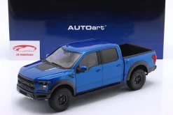 Ford F-150 Raptor Supercrew Pick-Up Baujahr 2019 blau metallic 1:18 AUTOart