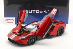 Ford GT Baujahr 2017 rot / silber 1:12 AUTOart