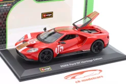 Ford GT Heritage Edition 2022 #16 rot 1:32 Bburago