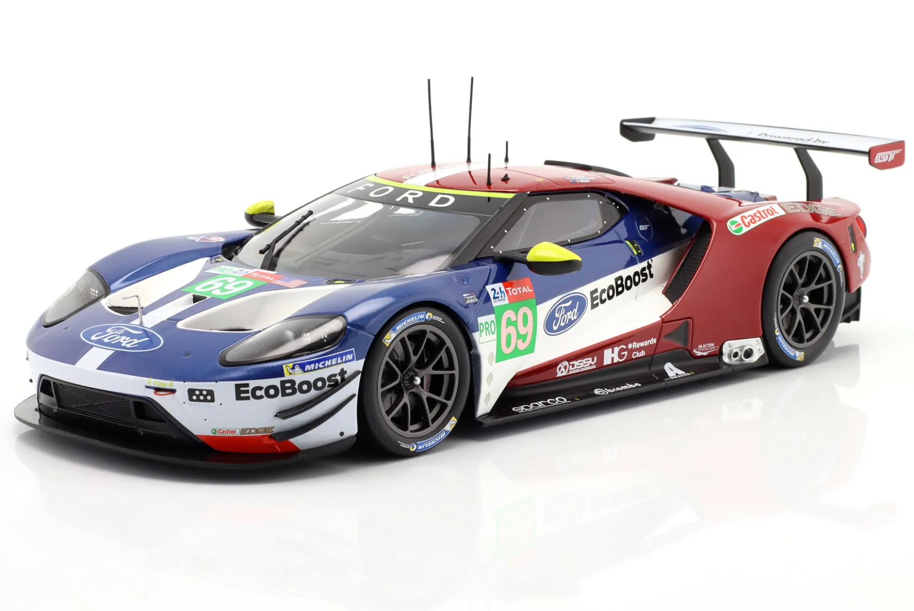 Ford GT #69 24h LeMans 2018 Briscoe, Westbrook, Dixon 1:18 Ixo