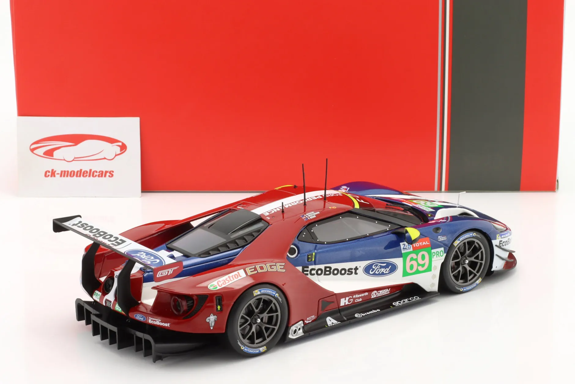 Ford GT #69 24h LeMans 2018 Briscoe, Westbrook, Dixon 1:18 Ixo