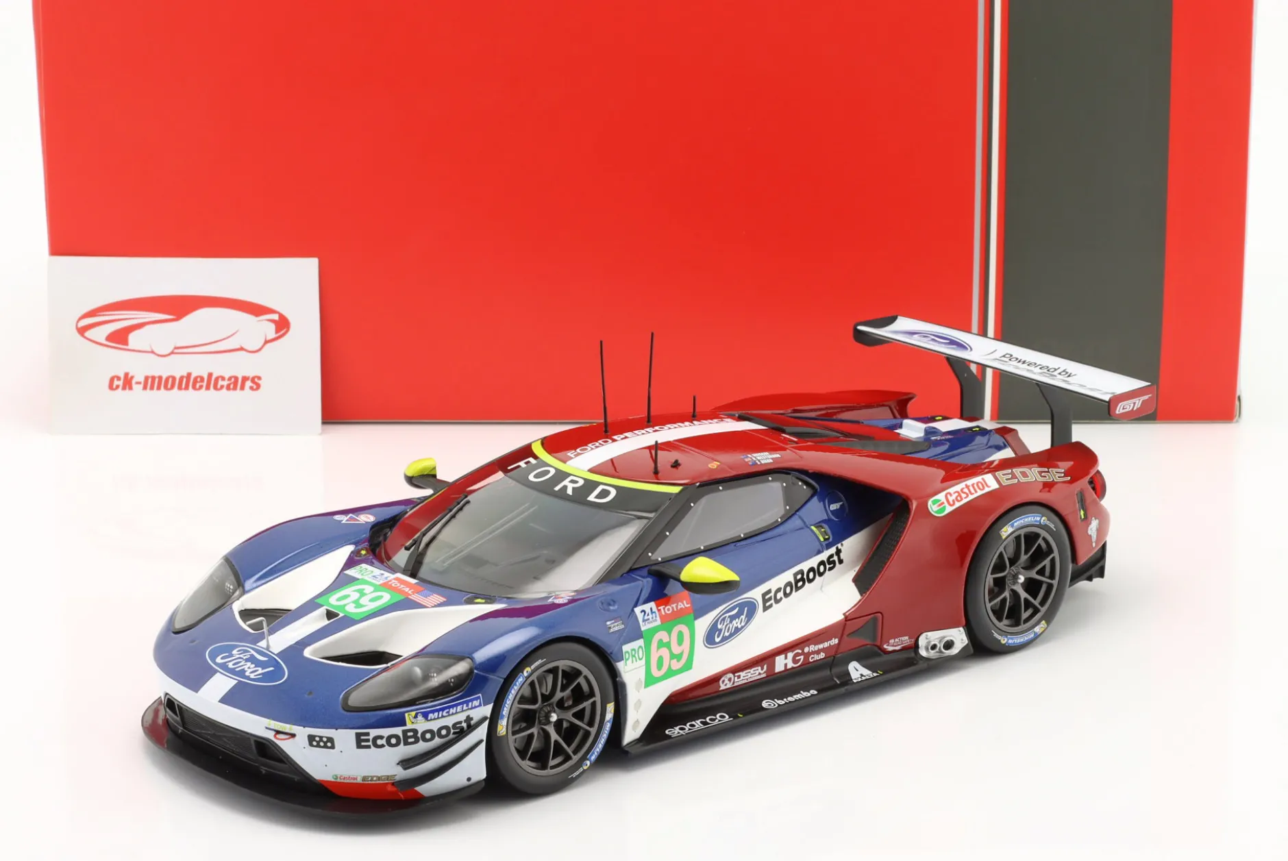 Ford GT #69 24h LeMans 2018 Briscoe, Westbrook, Dixon 1:18 Ixo