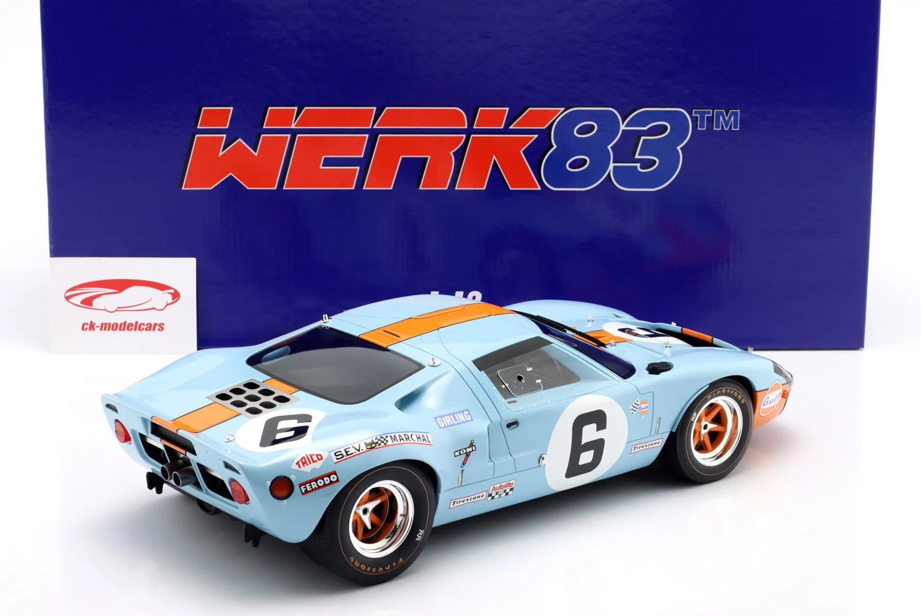 Ford GT40 Mk I #6 Sieger 24h LeMans 1969 Ickx, Oliver 1:12 WERK83