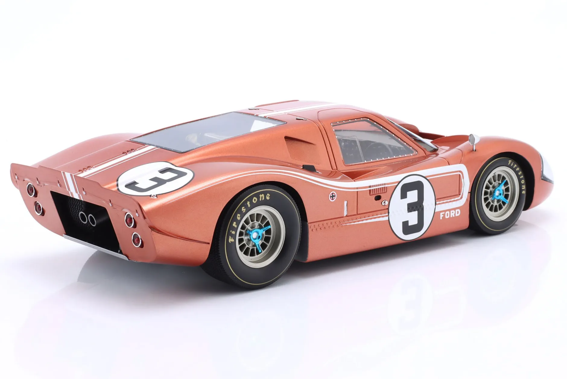 Ford GT40 MK IV #3 24h LeMans 1967 Andretti, Bianchi 1:18 Spark
