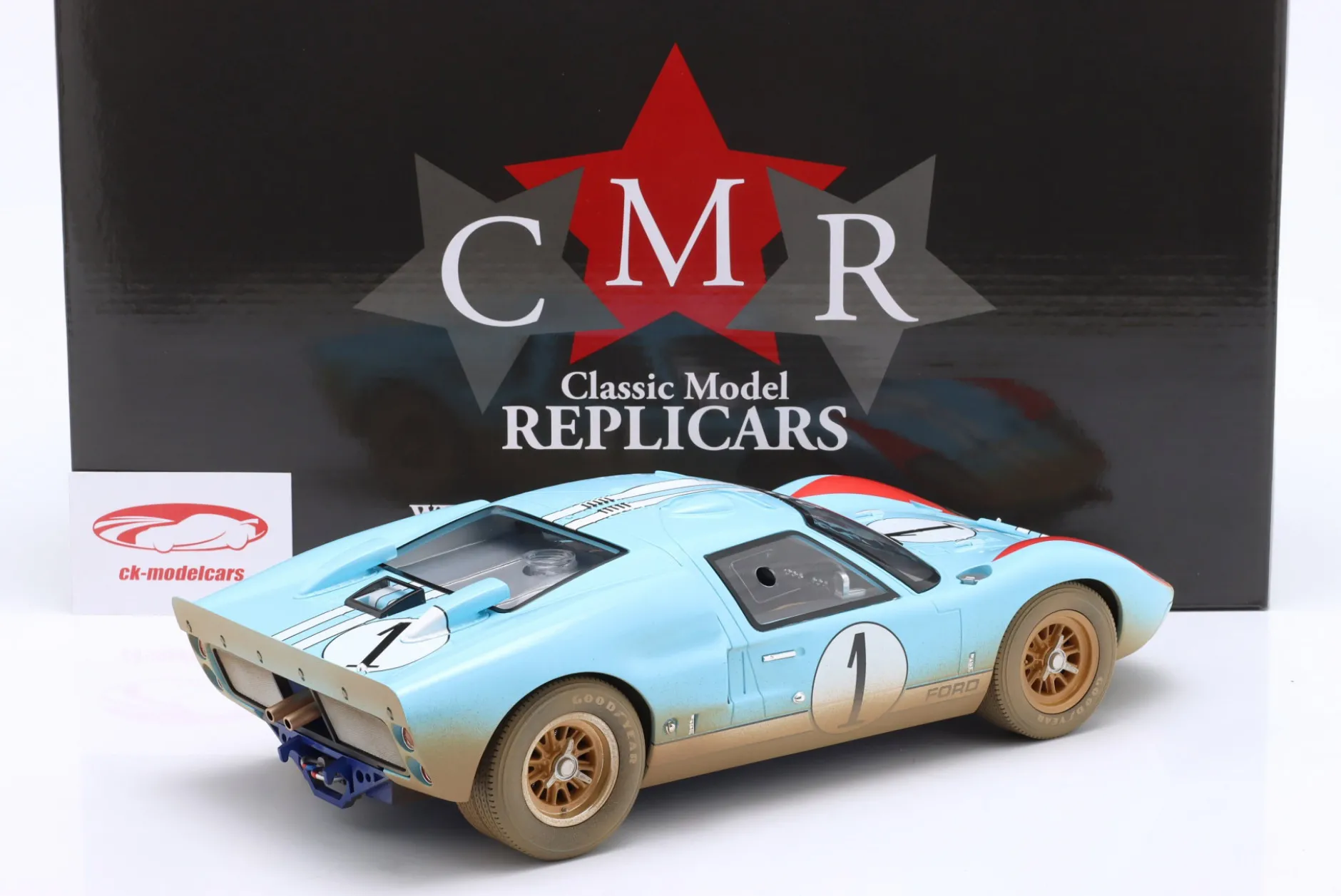 Ford GT40 #1 2nd 24h LeMans 1966 Miles, Hulme Dirty Version 1:12 CMR