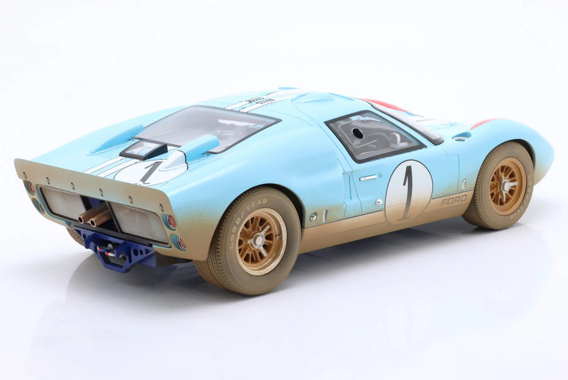 Ford GT40 #1 2nd 24h LeMans 1966 Miles, Hulme Dirty Version 1:12 CMR
